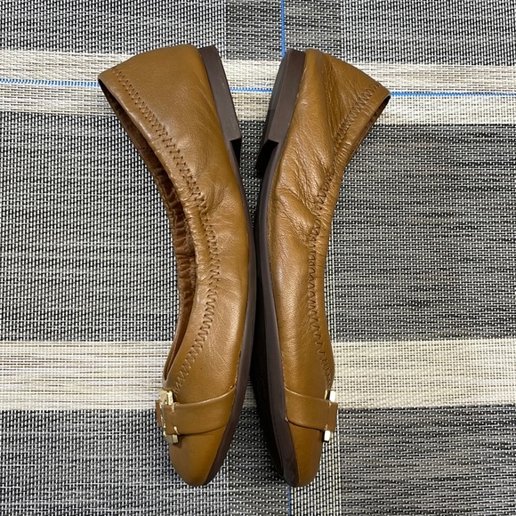 Lauren Ralph Lauren Women’s Betty Flats Round Toe Leather Size 6B 11424 G14 BRN - Picture 9 of 16